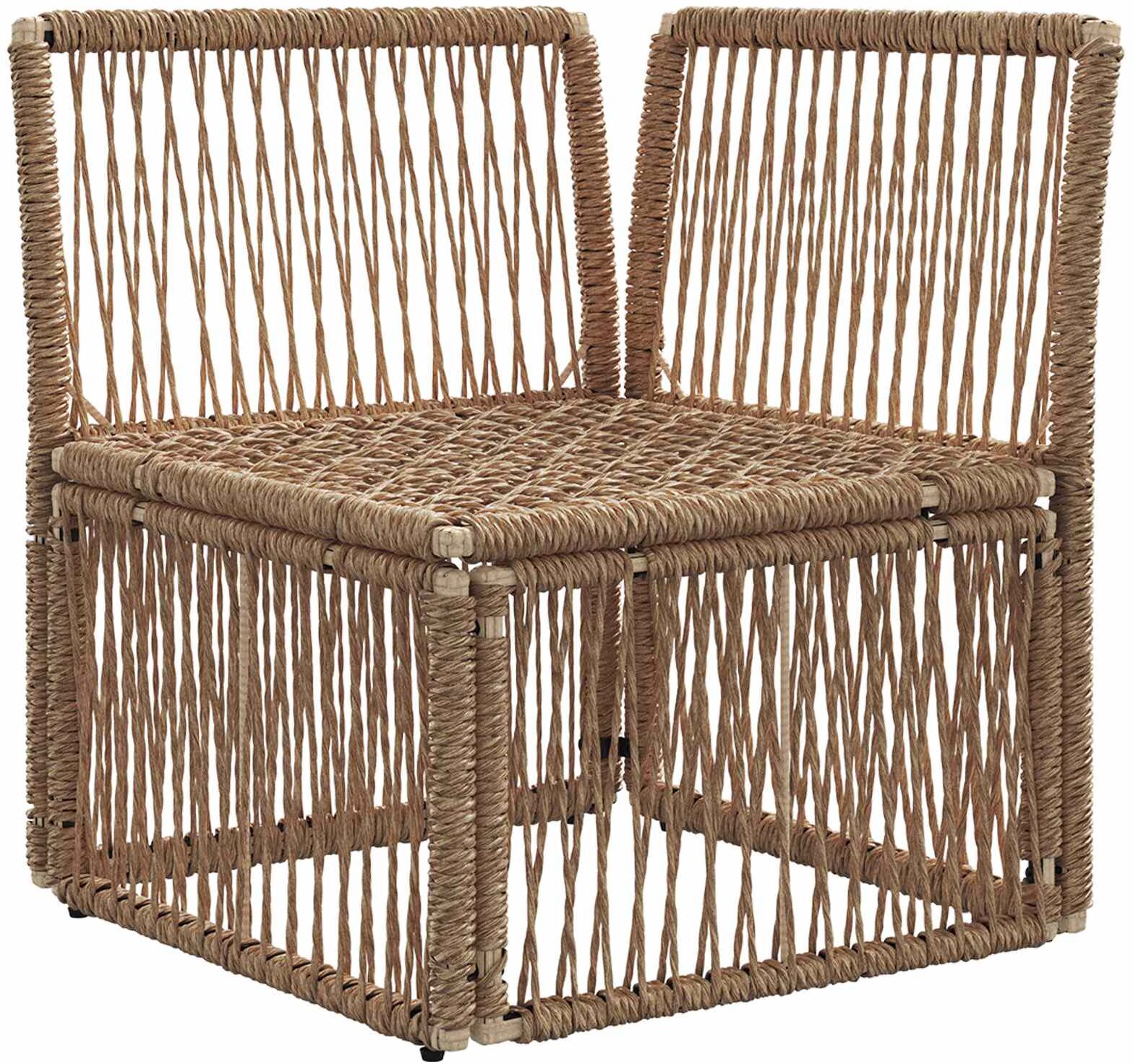 vidaXL Unité Canapé d'angle Beige polyrotin