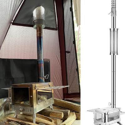 Smart Shopping Spot Portable Stainless Steel Stove Pipe For Tent Camping Wood Stoves Heat Resistant Chimney Tube Portable Stainless Steel Stove Pipe For Tent Camping Wood Stoves Heat Resistant Chimney Tube