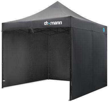 Thomann Pop-Up Tent 3x3m FOH Set Black noir