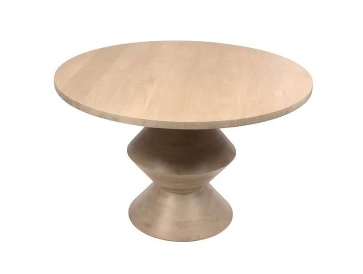 Table à manger ronde 4 à 6 personnes en manguier Agar - Amadeus