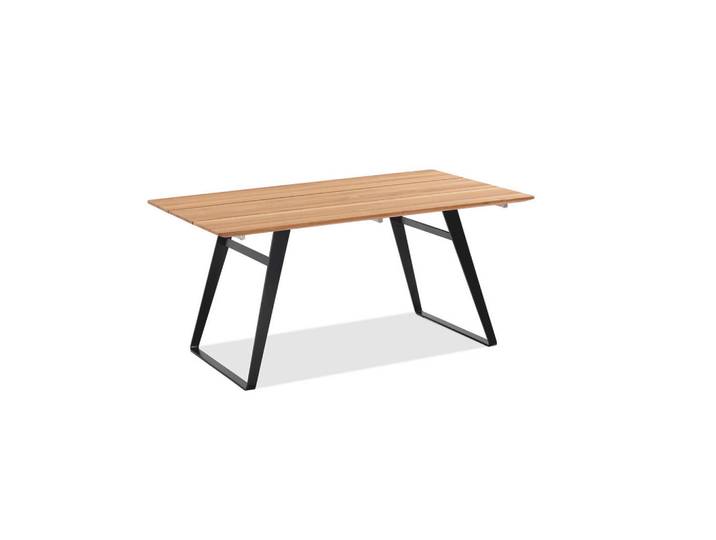Niehoff Garden Gartentisch, Teakfarben, Holz, Teakholz, rechteckig, Kufe, 95x76x180 cm, UV-beständig, wetterbeständig, Gartenmöbel, Gartentisch, Gartentische