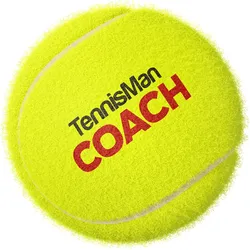 Tennisbälle - TENNISMAN COACH - 60 Bälle im Polybag - gelb