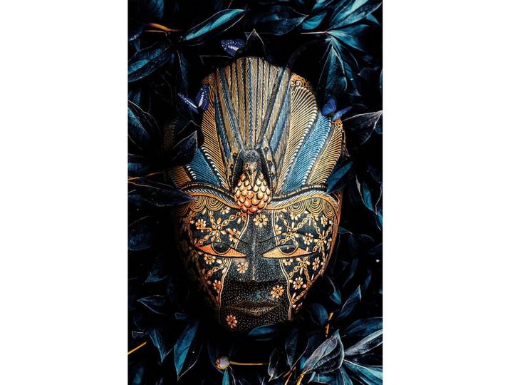 Aluminiumbild Tribal Multicolor ca. 98x148cm