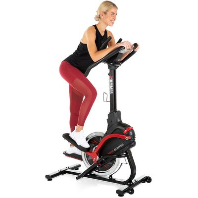 Power-Stepper HAMMER "Cross-Stepper", schwarz, StepperB:50cm H:154cm L:108cm, Fitness-Apps per Smartphone/Tablet, B:50cm H:154cm L:108cm