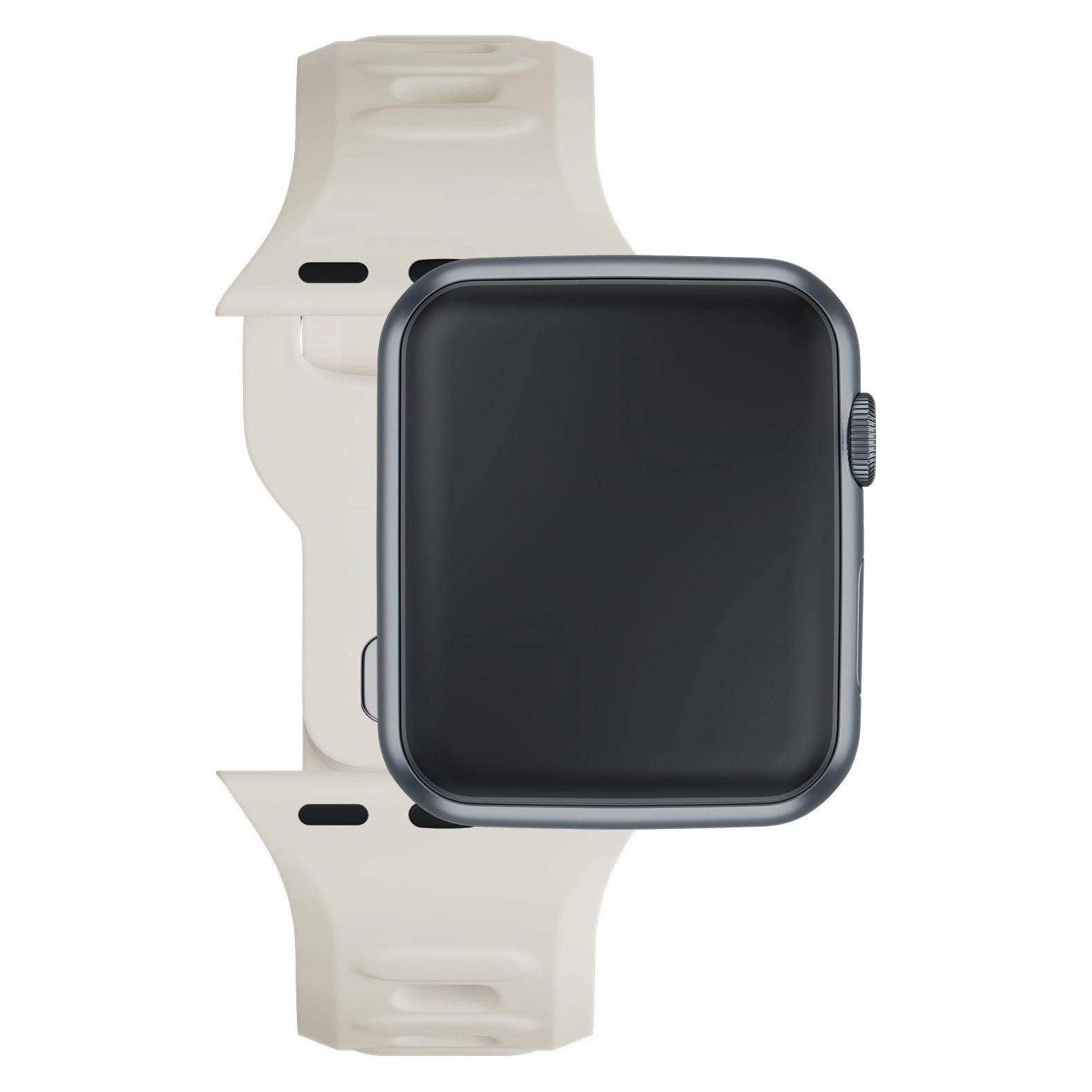 3MK Silicone Watch Strap beżowy/beige dla Apple Watch 42/44/45/49mm (Edelstahl, Silikon) (5903108565790)