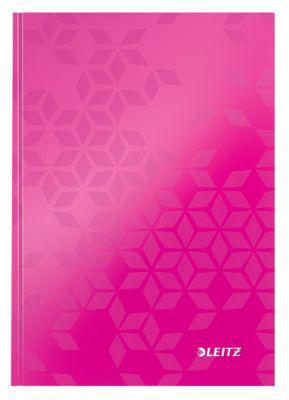 LEITZ Notizbuch WOW 4628, DIN A5, kariert, pink