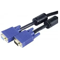Exertis Connect Premium S-VGA Verlängerungskabel, 15,0 m Premium S-VGA Verlängerungskabel (15 m), Videokabel, Schwarz