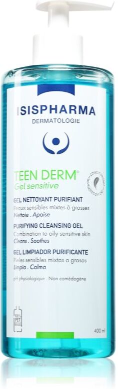 ISISPHARMA Teen Derm Gel Sensitive cleansing gel for oily acne-prone skin 400 ml