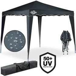 Casaria Deuba Faltpavillon Capri 3x3 m anthrazit