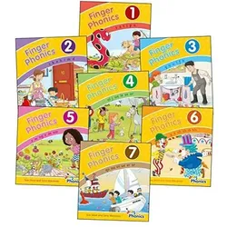Finger Phonics Books 1-7, Schulbücher von Sara Wernham, Sue Lloyd