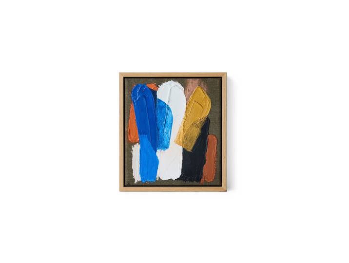 Hkliving - Framed Artwork, 18 x 20 cm, moonlight strokes