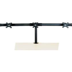 VALUE LCD-Triple-Arm Trägerstange, schwarz, Tischmontage, bis 3x 8 kg 17.99.1136