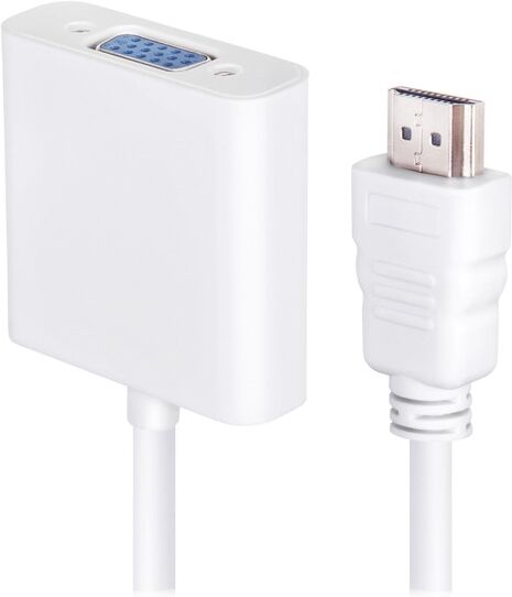Prolinx Cable adaptador H2-V de HDMI a VGA de 25 cm.. Blanco