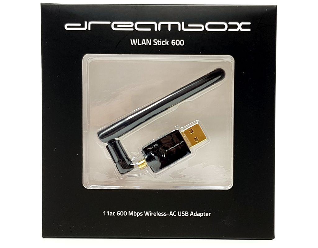 Dream-Multimedia Dual-band draadloze USB 2.0 adapter - Zwart - 600 Mbps