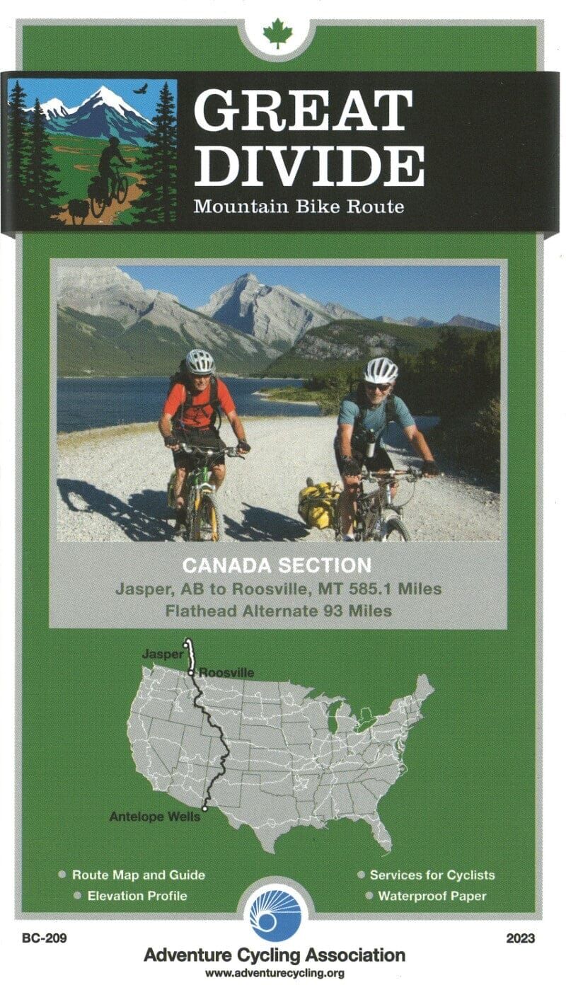 Great Divide Mountain - Bike Route (Canada Section) - Banff, Alberta - Roosville, MT   Adventure Cycling Association