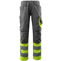 Warnschutzhose "LEEDS" Safe Supreme - 82C56 (EU 56) - dunkelanthrazit/gelb
