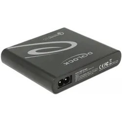 Delock Ladegerät 1x USB-C PD+3x USB-A QC (85 W, 4 Ports), USB Ladegerät, Schwarz