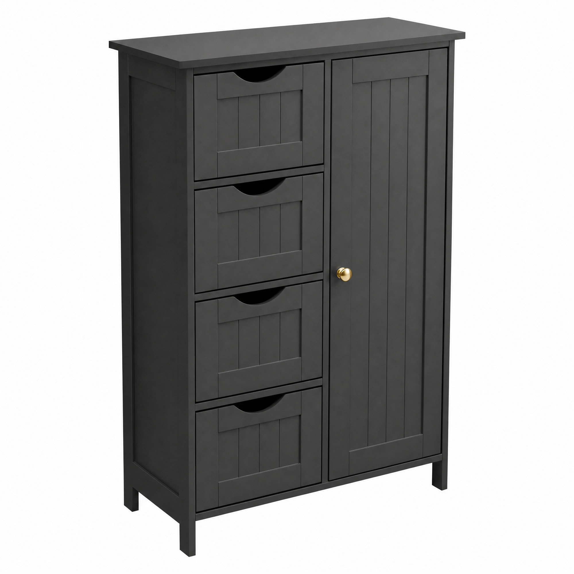 VASAGLE Badezimmerschrank, schmaler Badschrank, Beistellschrank LHCB35041B02
