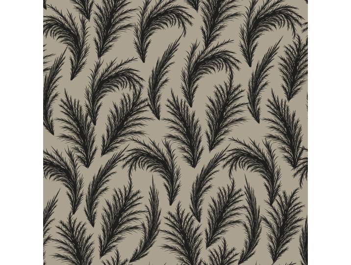 Dekokissen GOODPRODUCT Pampasgras - Kissenhülle - Kissenbezug , braun (hellbraun, bedruckt), B:40cm L:40cm, Polyester, Dekokissen_Sitzkissen_Kissenhüllen, Dekokissen, 40x40cm - mit Reissverschluss