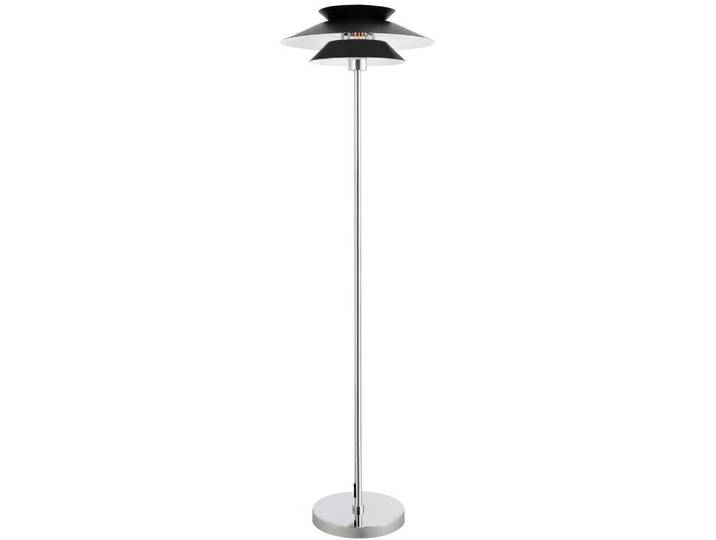 Nettlife Stehleuchte Albert 40/25/145 cm, Schwarz, Metall, E27, 22x178x45 cm, Lampen & Leuchten, Innenbeleuchtung, Stehlampen