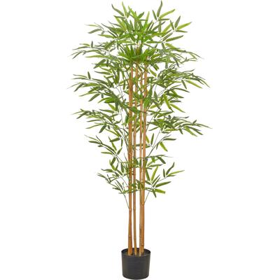 Kunstbambus CREATIV GREEN "Bambus", grün, H:155cm, Obermaterial: 100% Kunststoff, Kunstpflanzen, mit schönem Blattwerk