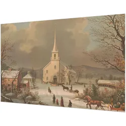 FOTOTAPETE 104x70 cm - Winterlandschaft