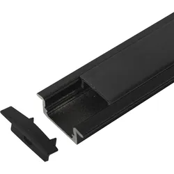 Artecta Profile Pro 1 Recessed Länge: 2m - Schwarz