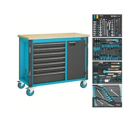 HAZET Werkbank fahrbar Assistent 179NW Sortiment - 179NW-7/210