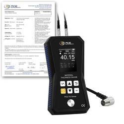 PCE Instruments Materialdickenmessgerät PCE-TG 75A-ICA inkl. ISO-Zertifikat 1 ... 225mm Sensor 5 MHz Ø10 mm Speicher