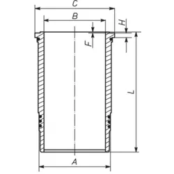 Zylinderlaufbuchse MAHLE 439 WN 03 01