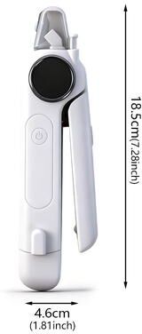 Happy Pet Pantry Pet Nail Clipper With Light & Electric Grinder For Dogs And Cats white