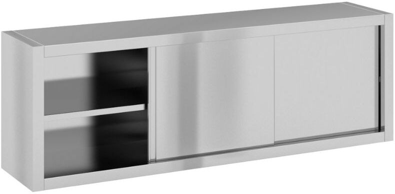 B2B Partner Hängeschrank mit Schiebetüren, 1800 x 400 x 600 mm