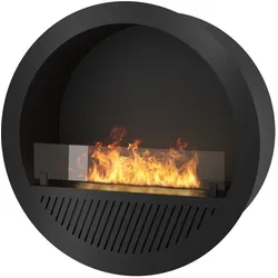 Incircle Inside Einbau-Bioethanol-Kamin - Runder Design-Wand-Biokamin d.70cm