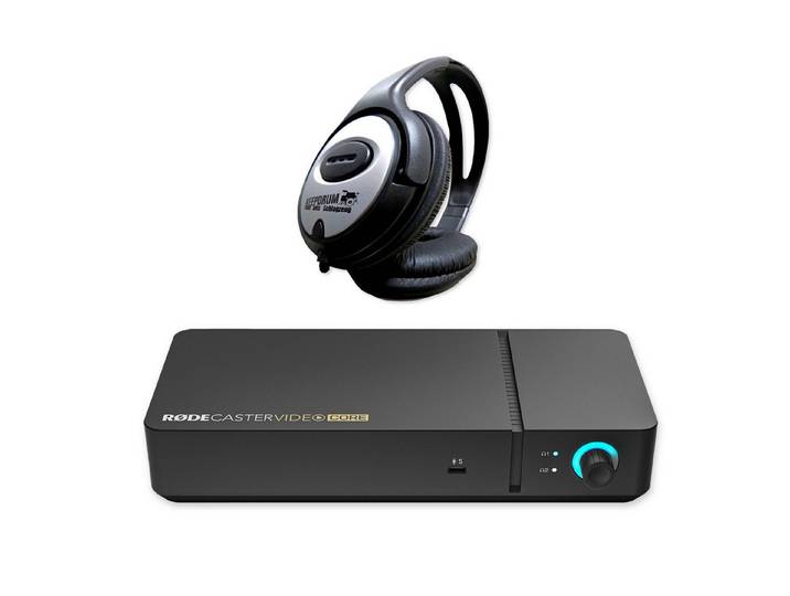 RØDE Rode Rodecaster Video Core Produktions-Konsole mit Kopfhörer Digitales Aufnahmegerät (Konsole für Audio-Video-Produktion)