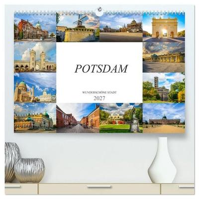 Potsdam Wunderschöne Stadt (hochwertiger Premium Wandkalender 2027 DIN A2 quer), Kunstdruck in Hochglanz