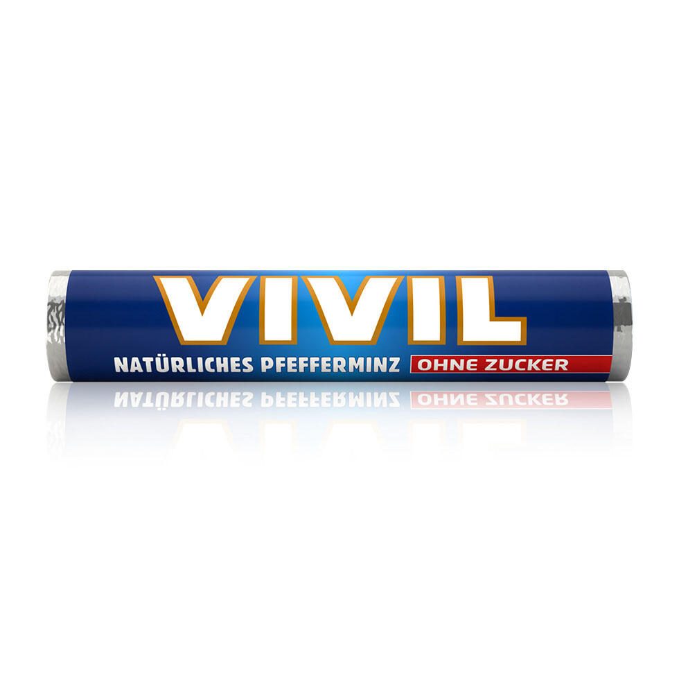 VIVIL® Pfefferminz ohne Zucker Bonbons 28,0 g 0022