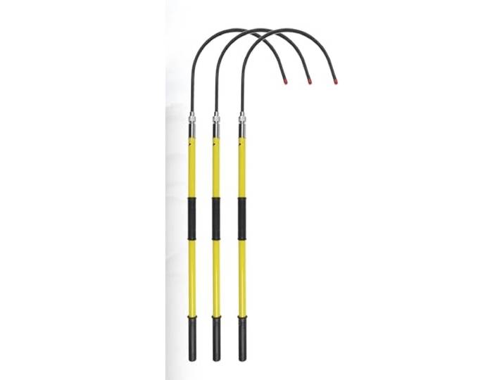 Isolierter Haken for Hochspannungs-Elektroarbeiten, 3 bis 10 Fuß, leichter Anti-Stromschlag-Stab(4.9ftx35kvx3pack)
