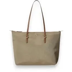 Lauren Ralph Lauren für Damen. 431916737003 Mittlere Keaton Nylon-Tragetasche in Beige (OSFA), Lässig, Recyceltes Nylon