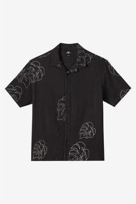 O'Neill s Pipeline Rodeo Monstera Shirt in Phantom, Size Large
