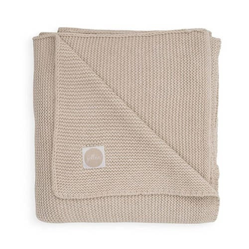 Jollein baby wiegdeken Basic knit nougat 75 x 100 cm