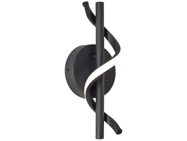 Brilliant Wandleuchte Eunice G99267/76, Schwarz, Metall, LED integrated, 12x30x11.5 cm, Lampen & Leuchten, Innenbeleuchtung, Wandleuchten