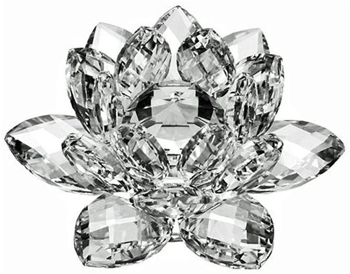 Dailygoods Lotusbloem Kristal Ornament - Feng Shui Decoratie voor in de Woonkamer - 60 mm