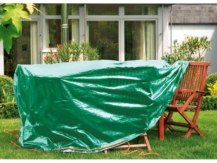 Schutzhüllen für Gartenmöbel und Polsterauflagen, Grün, Schutzhülle für runde Sitzgruppe