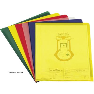 Durable Sichthüllen A4 120 my rot 100 Stück
