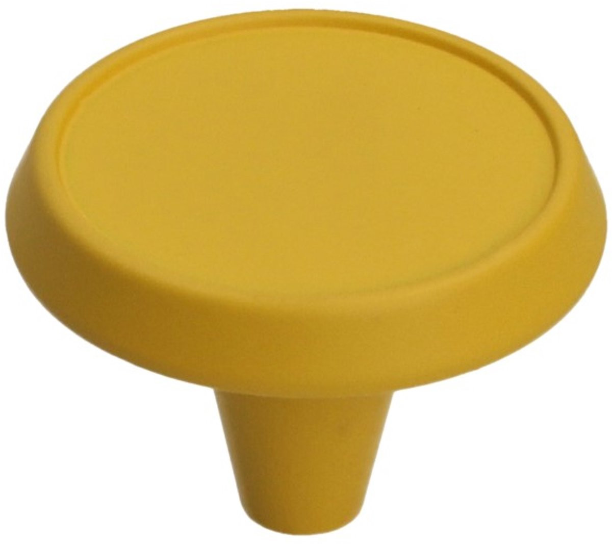 Gamet Soft Touch Serie Meubelknop - Geel - Trechtervorm