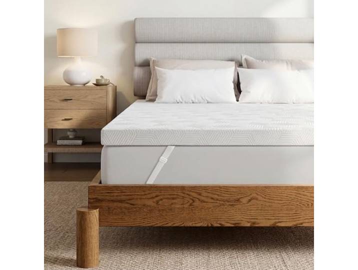 Autsel Matratzen Topper 180x200cm 7.5cm Höhe mit Gelschaum & Komfortschaum Matratzentopper, Topper für Boxspringbett & Schlafsofa, Mattress Topper mit rutschfester Unterseite & waschbarem Bezug