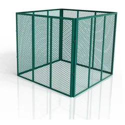 Metall Komposter für Gartenabfälle - dunkelgrün