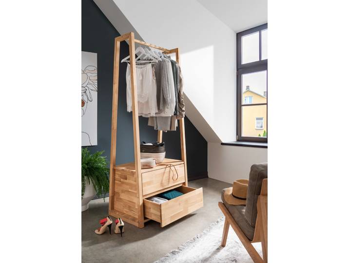 TPT Möbel BERN Garderobe Wildeiche inkl. 2 Schubladen