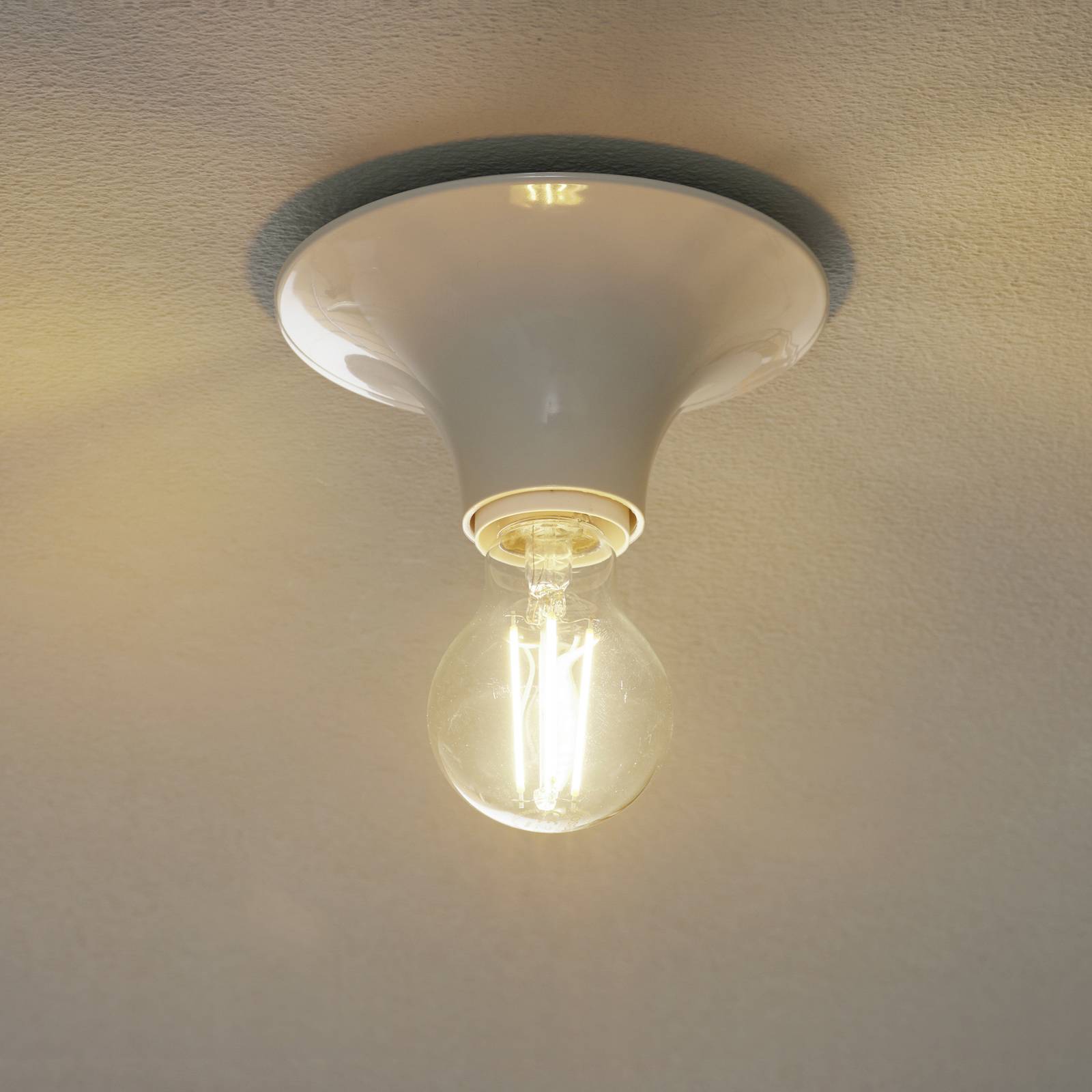 Artemide Design Deckenlampe Teti, dimmbar, weiß / opal, für Wohn- / Esszimmer, Kunststoff, Design, Deckenlampe