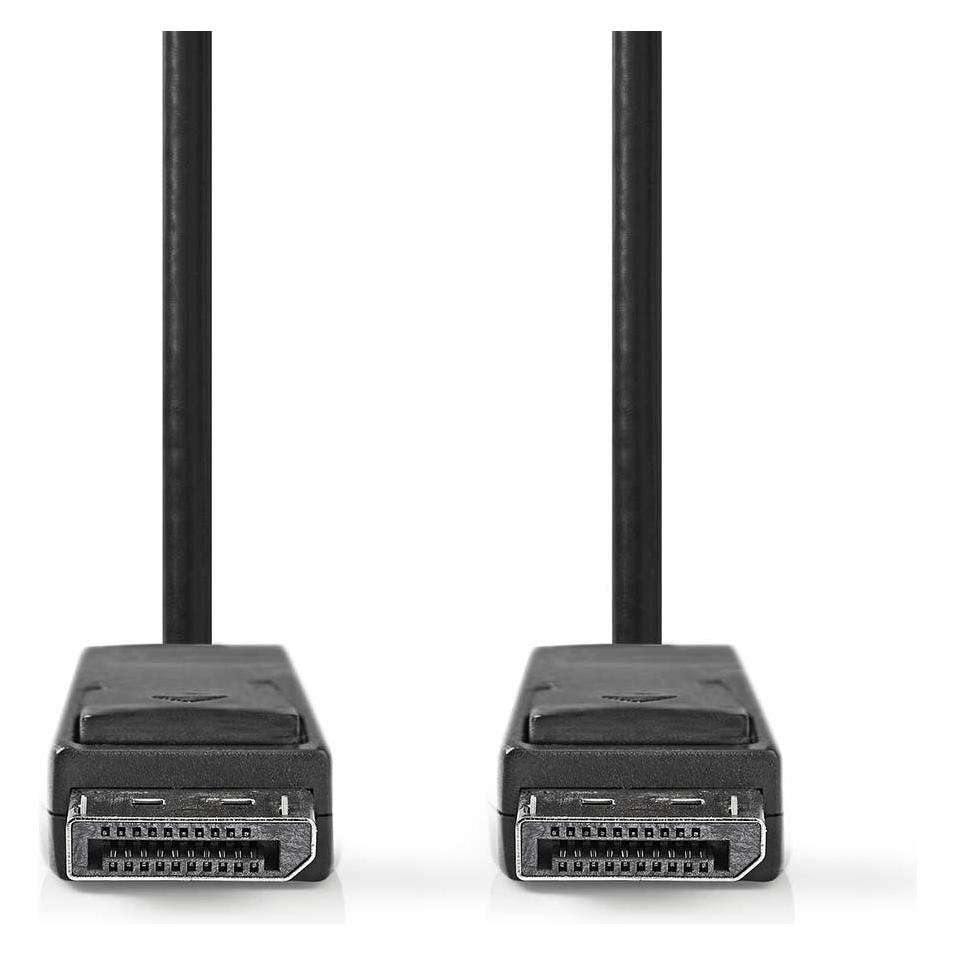 Nedis CCGB37014BK10 Displayport-Kabel DisplayPort Stecker DisplayPort Stecker 8K@60Hz Vernickelt 1.0 (1 m) (CCGB37014BK10)